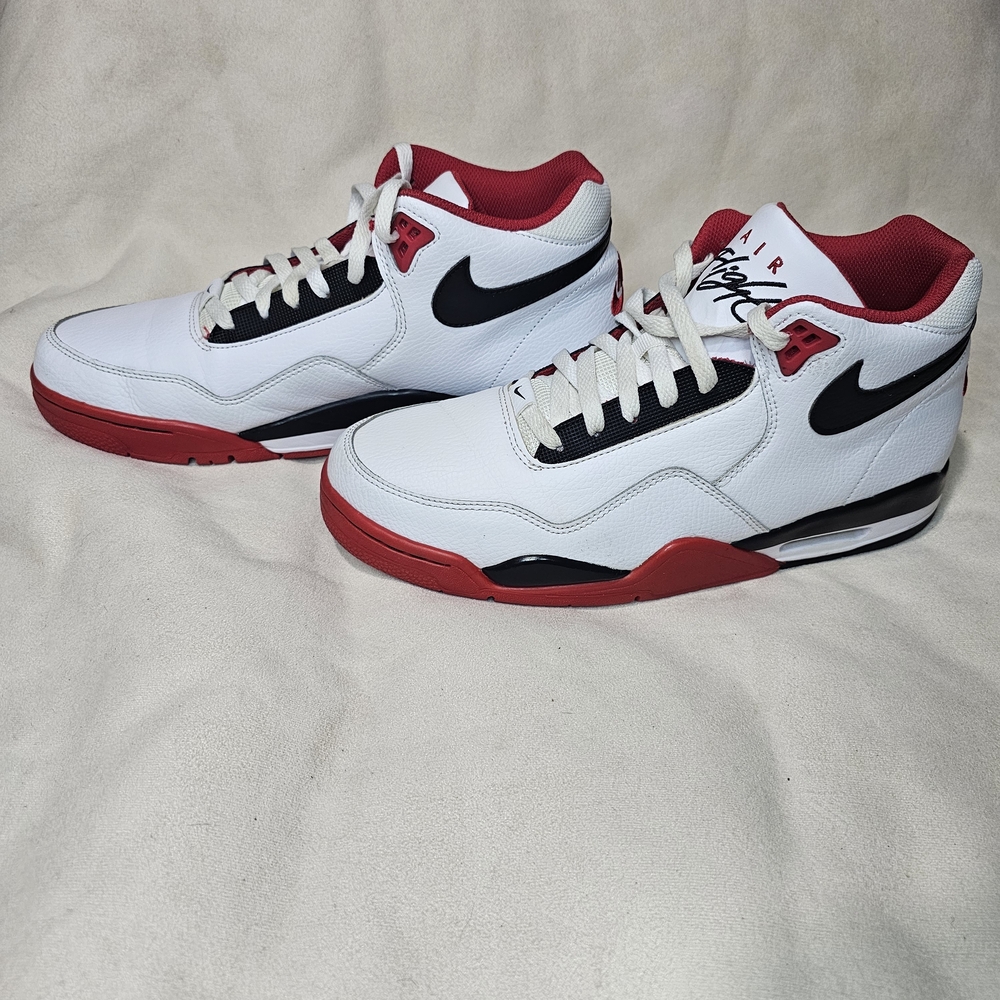 Nike Air Men's White and Red Sneakers